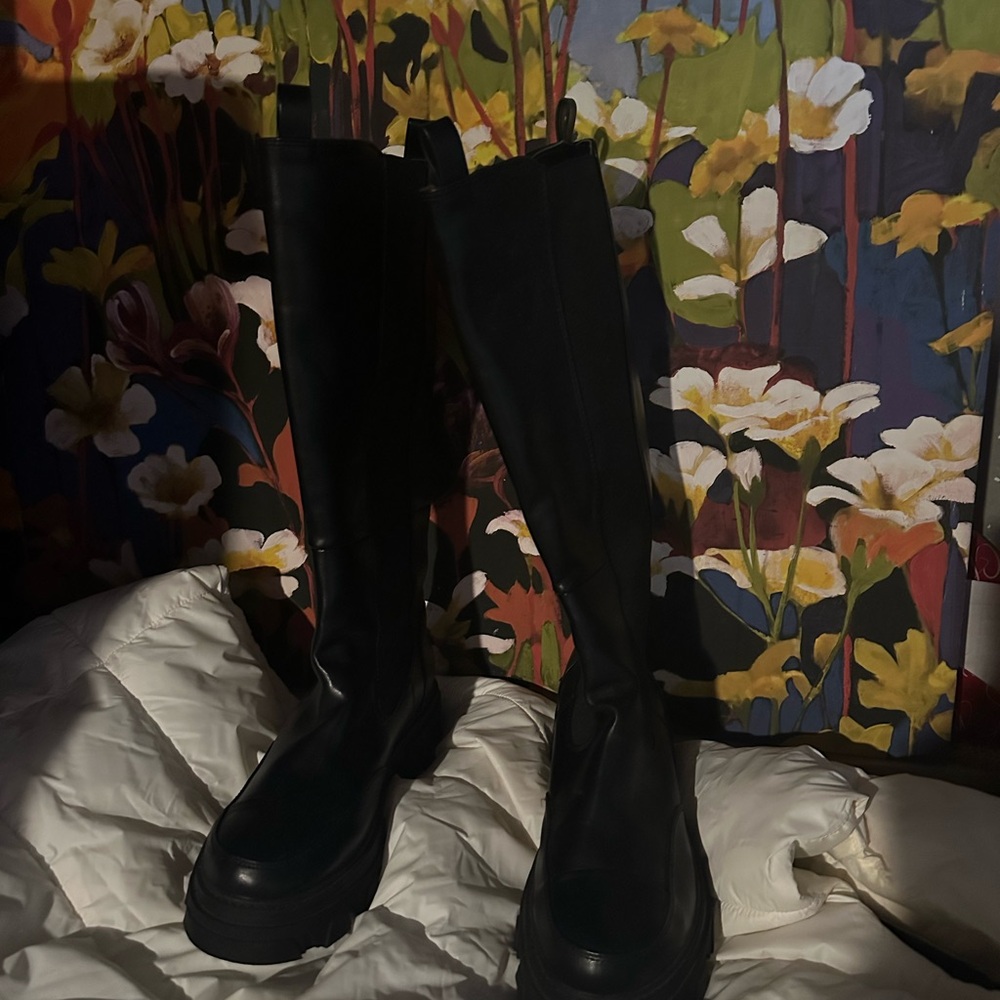 Black Knee-High Boots